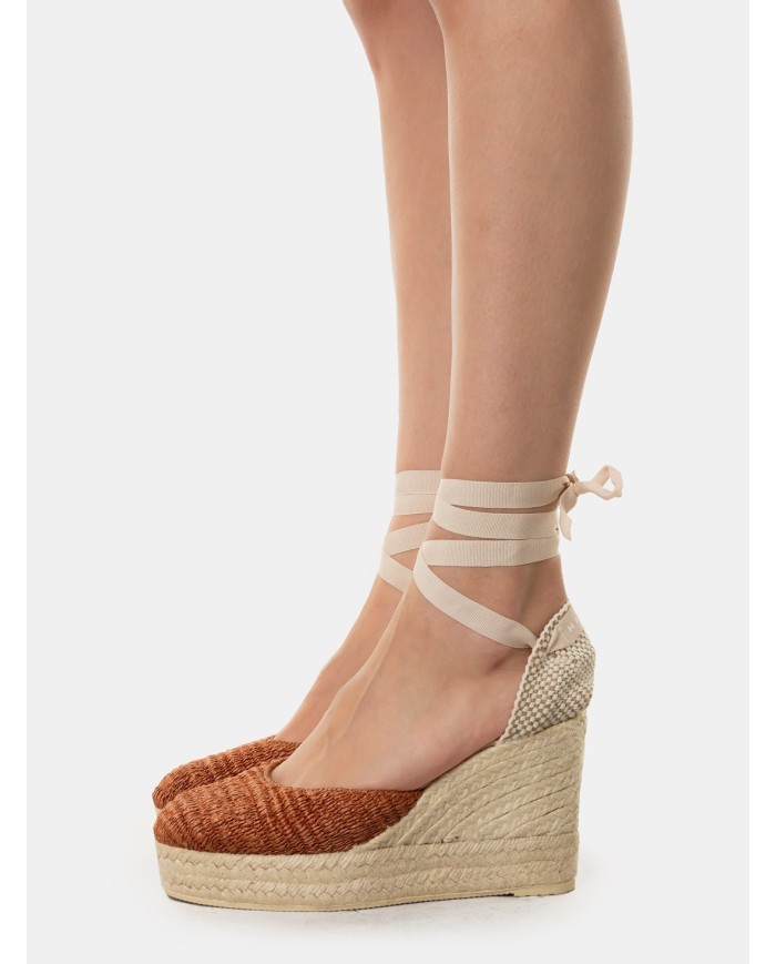 MANEBì Espadrillas raffia stripes