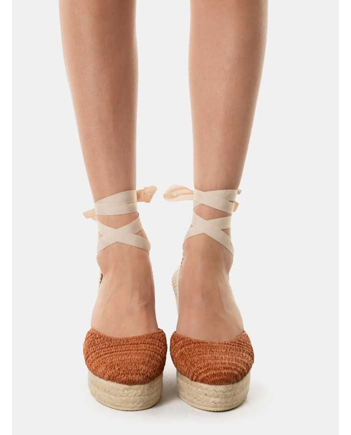 MANEBì Espadrillas raffia stripes