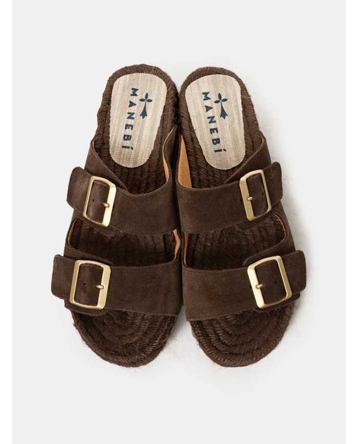 MANEBì Ciabatta in suede