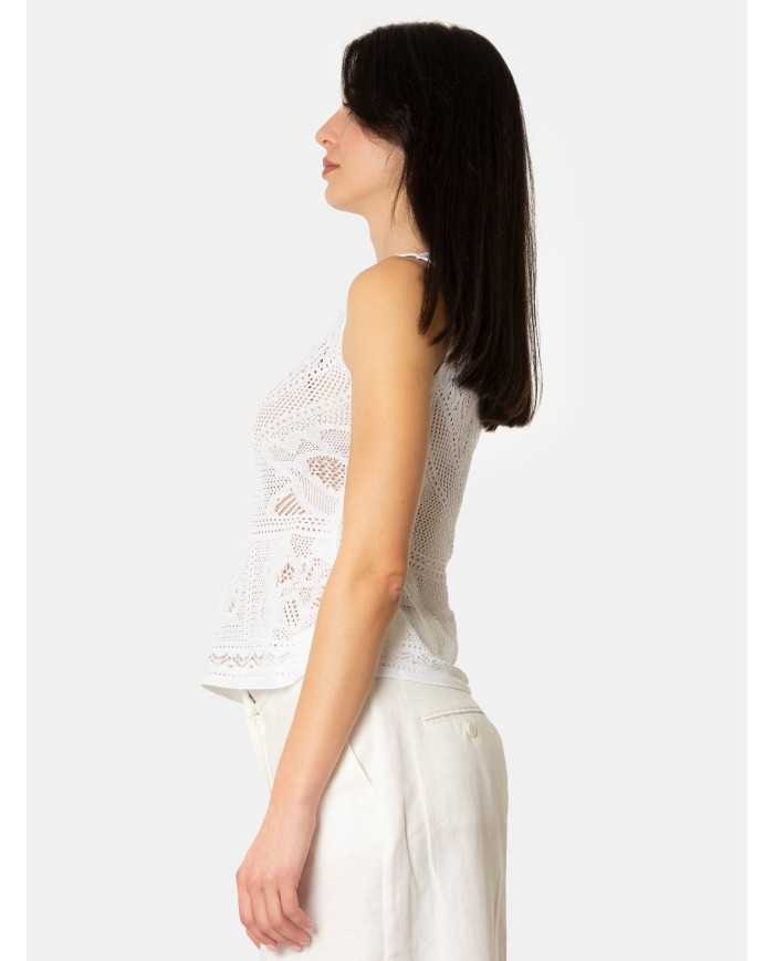 D.EXTERIOR Top pizzo con fiore