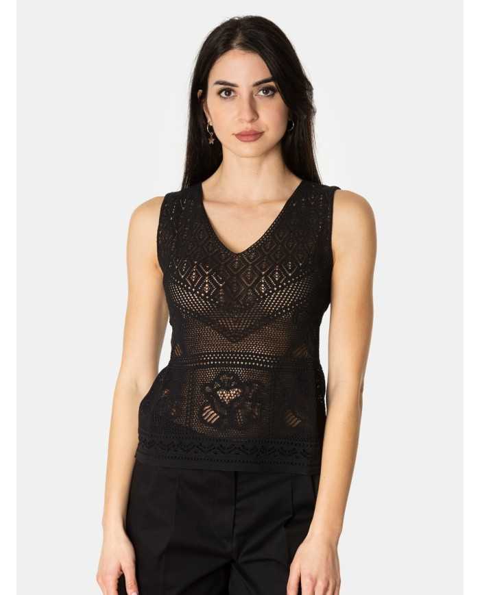 D.EXTERIOR Top pizzo con fiore