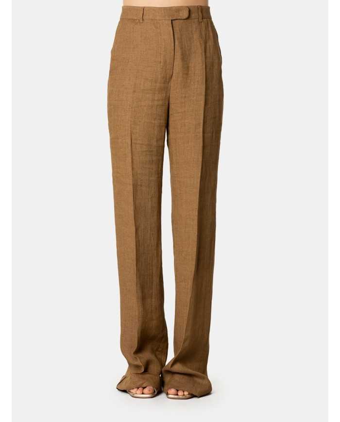 MAXMARA STUDIO Pantalone in lino délavé