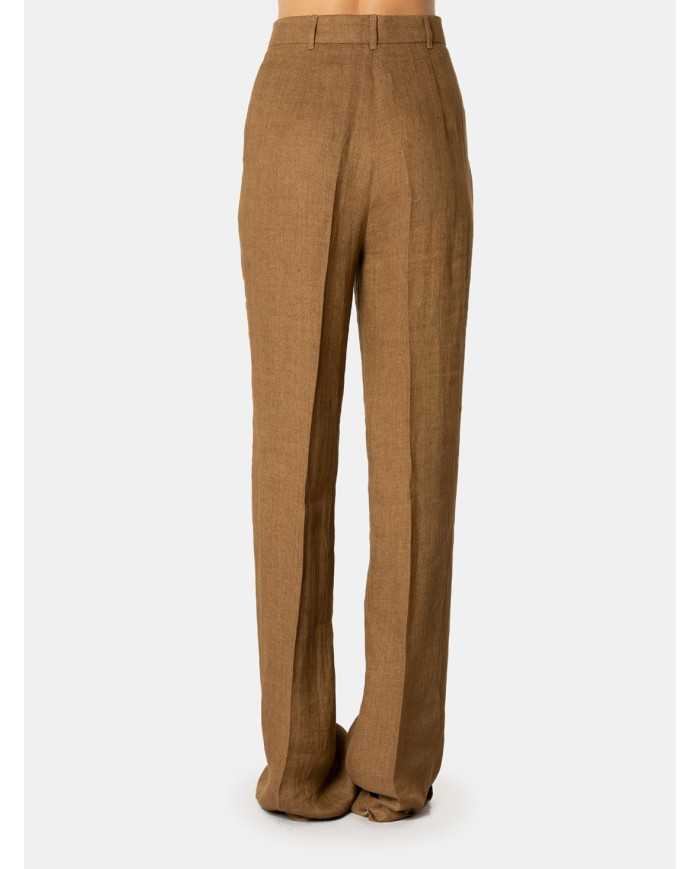 MAXMARA STUDIO Pantalone in lino délavé