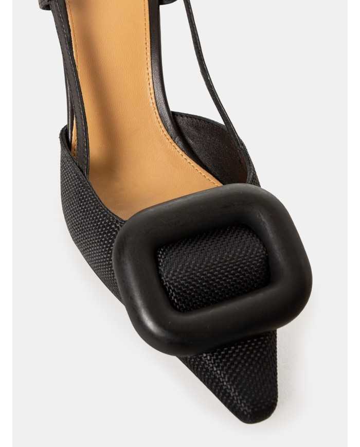 CHANTAL Sandalo slingback in rafia