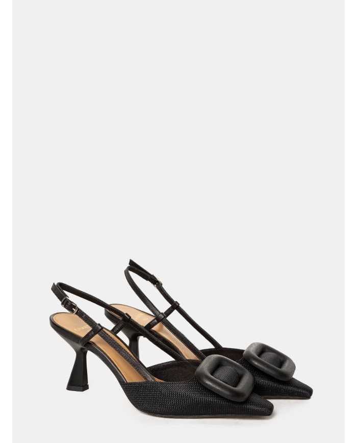 CHANTAL Sandalo slingback in rafia