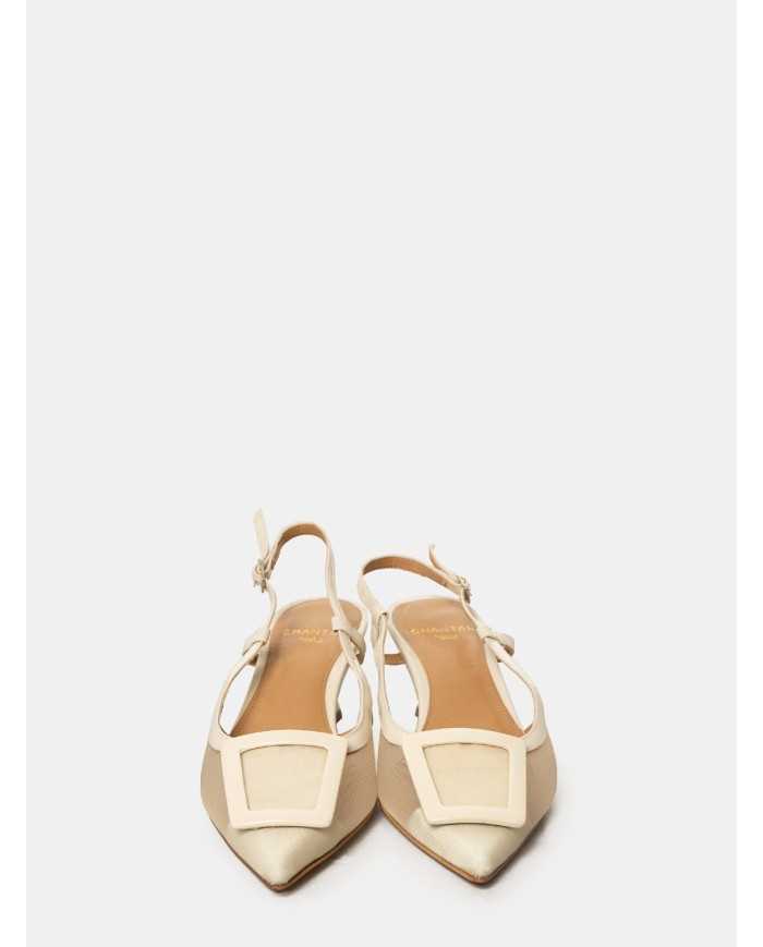CHANTAL Sandalo slingback con rete