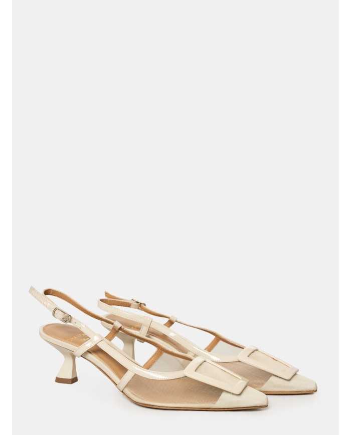 CHANTAL Sandalo slingback con rete