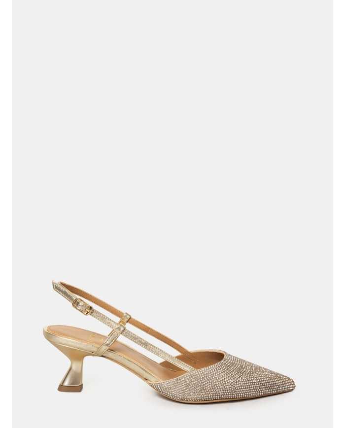 CHANTAL Sandalo slingback con strass