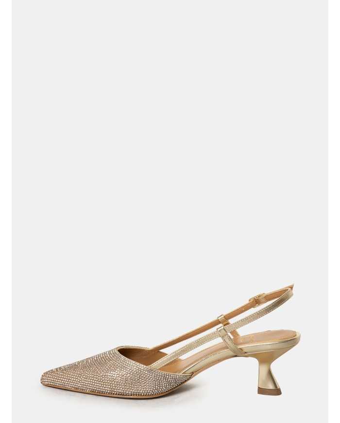 CHANTAL Sandalo slingback con strass