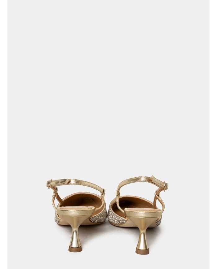 CHANTAL Sandalo slingback con strass