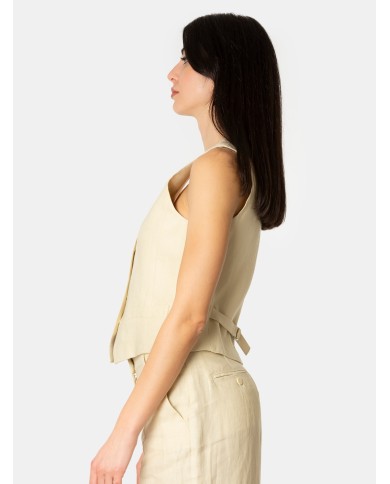 MAXMARA WEEKEND Gilet in lino MAXMARA WEEKEND Gilet in lino