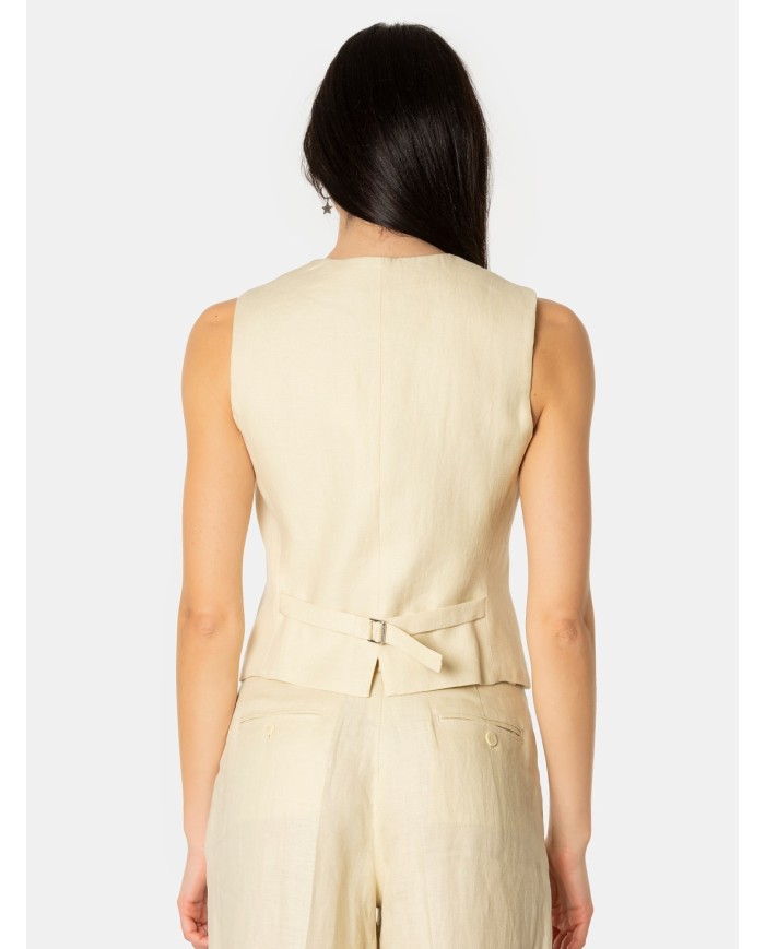 MAXMARA WEEKEND Gilet in lino MAXMARA WEEKEND Gilet in lino