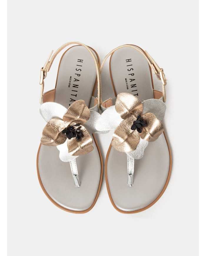 HISPANITAS Sandalo infradito con fiore