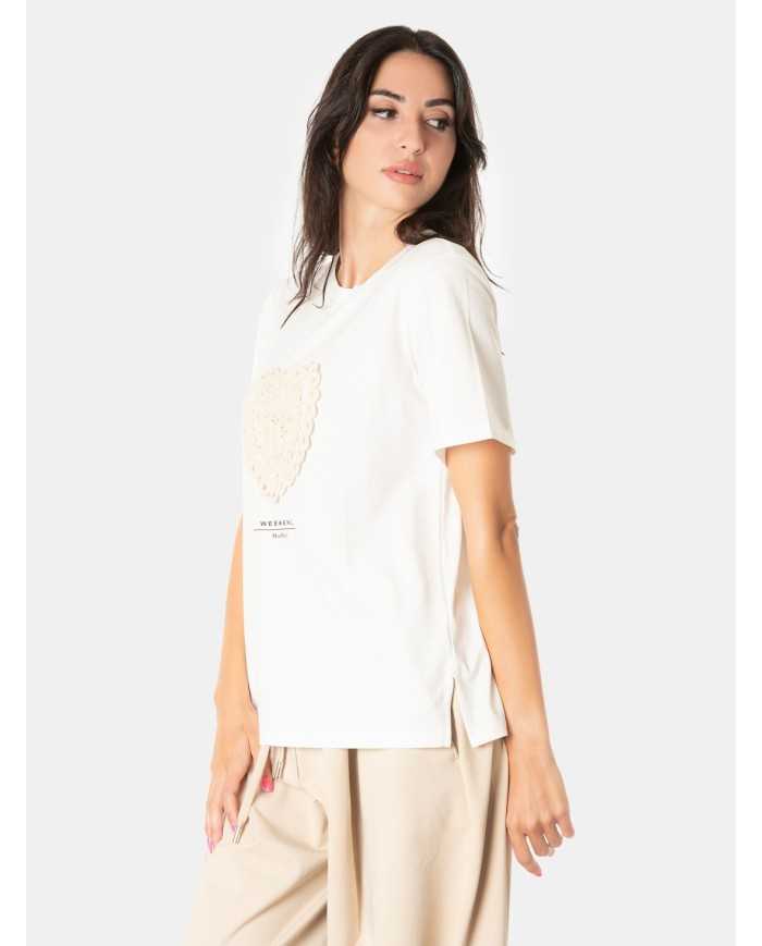 MAXMARA WEEKEND T-shirt con ricamo