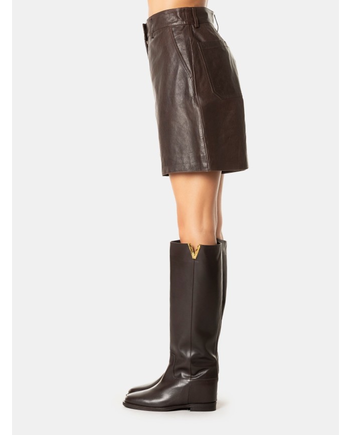 MAXMARA WEEKEND Pantaloncino in pelle