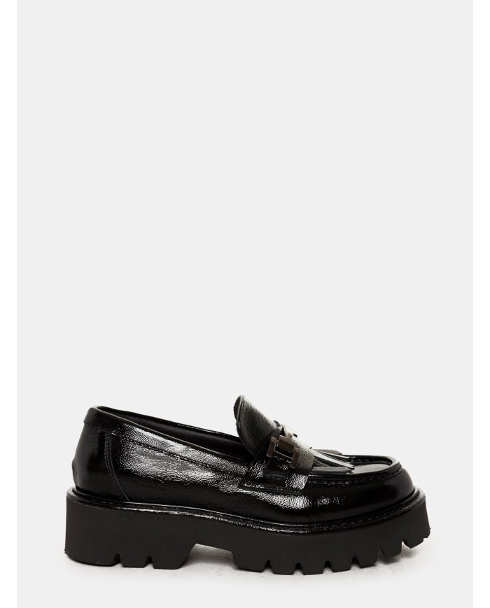 CHIARA LUCIANI Mocassino in naplak con frangia