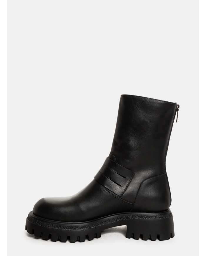 BALIE Anfibio biker con fibbie e zip