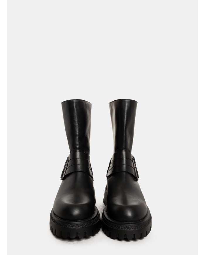 BALIE Anfibio biker con fibbie e zip