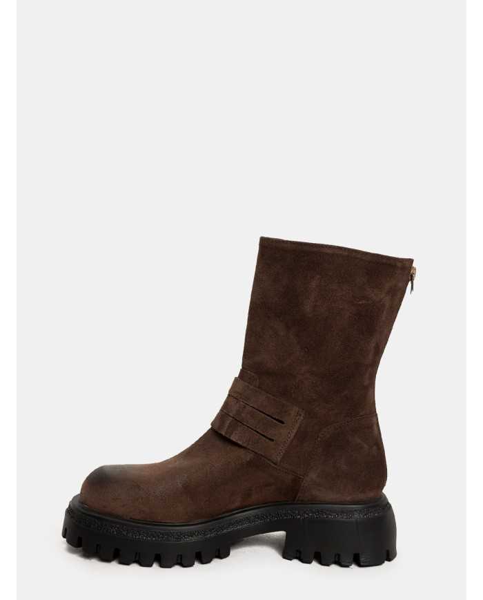 BALIE Anfibio biker con fibbie e zip