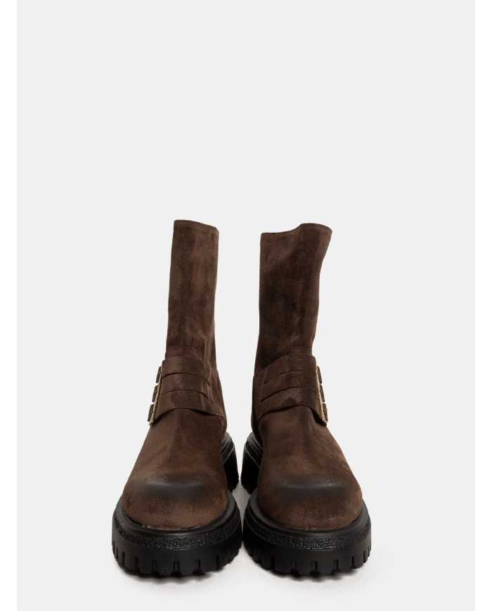 BALIE Anfibio biker con fibbie e zip