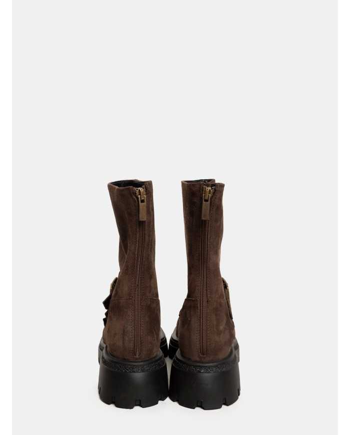 BALIE Anfibio biker con fibbie e zip