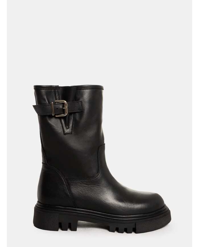 evaluna Anfibio biker in pelle