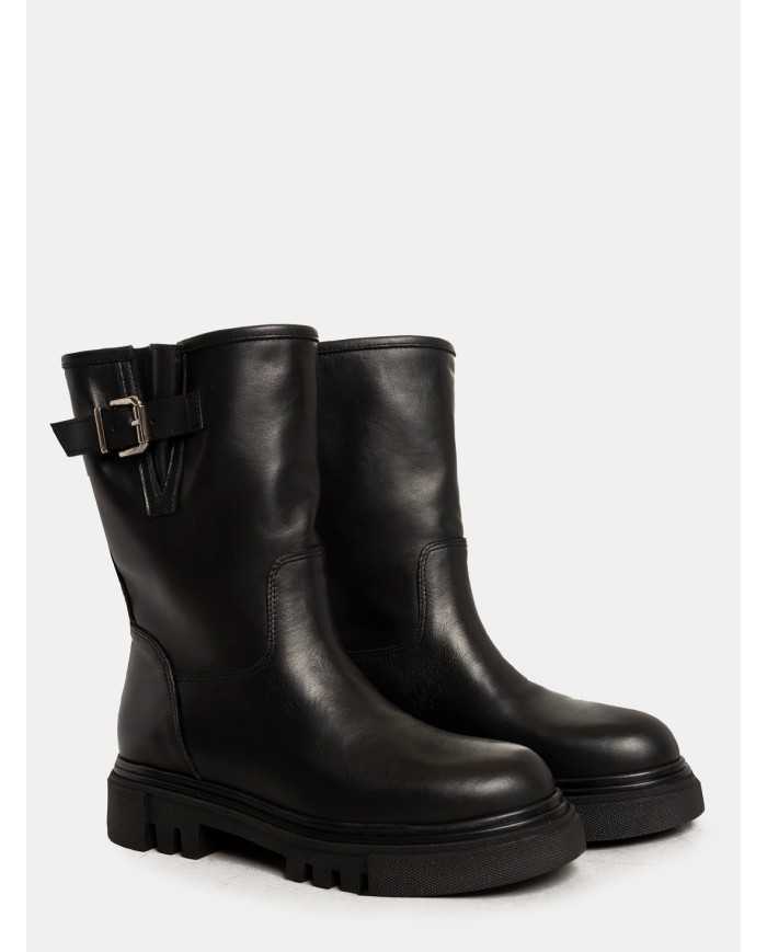 evaluna Anfibio biker in pelle