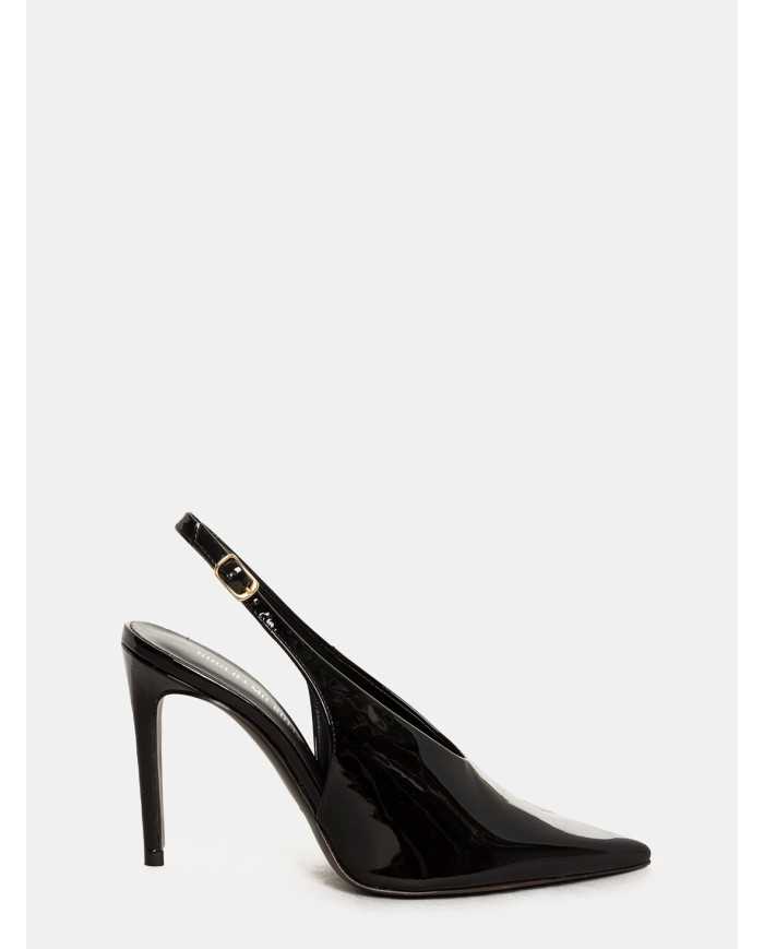 GUGLIELMO ROTTA Sandalo slingback in vernice