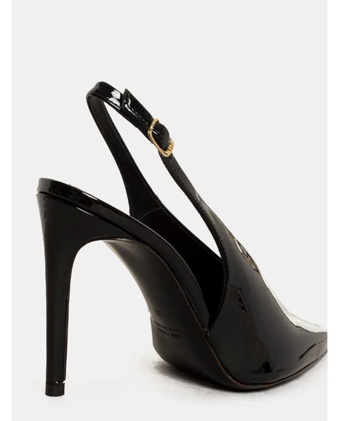 GUGLIELMO ROTTA Sandalo slingback in vernice