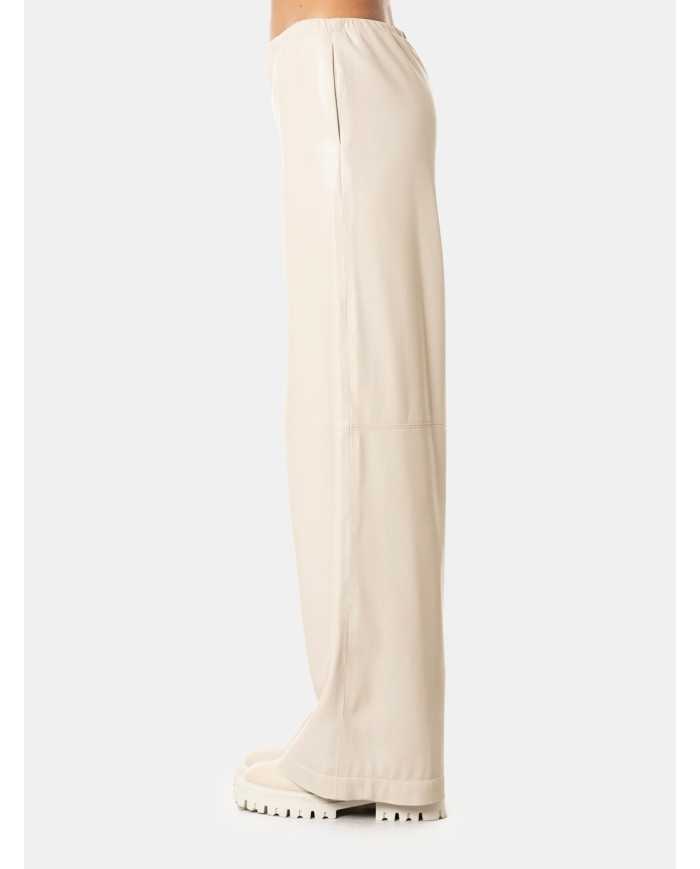 ISABELLE BLANCHE paris Pantalone relaxed in ecopelle