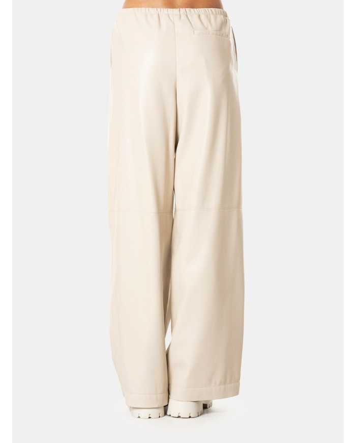 ISABELLE BLANCHE paris Pantalone relaxed in ecopelle