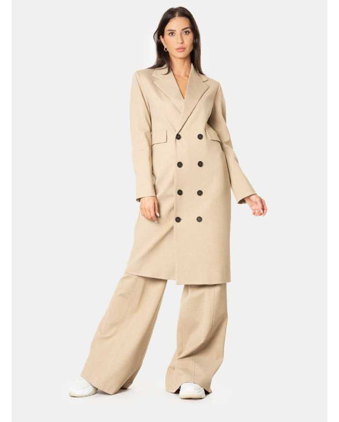 LIVIANA CONTI Cappotto lungo doppiopetto