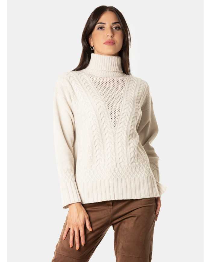 D.EXTERIOR Maglia con trecce