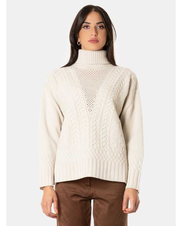 D.EXTERIOR Maglia con trecce