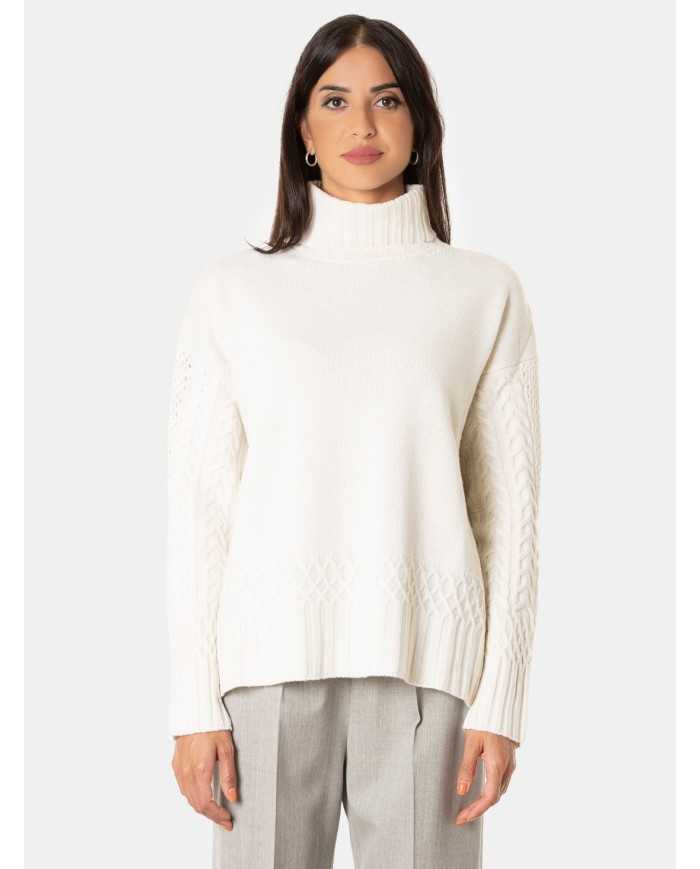 D.EXTERIOR Maglia cashmere trecce