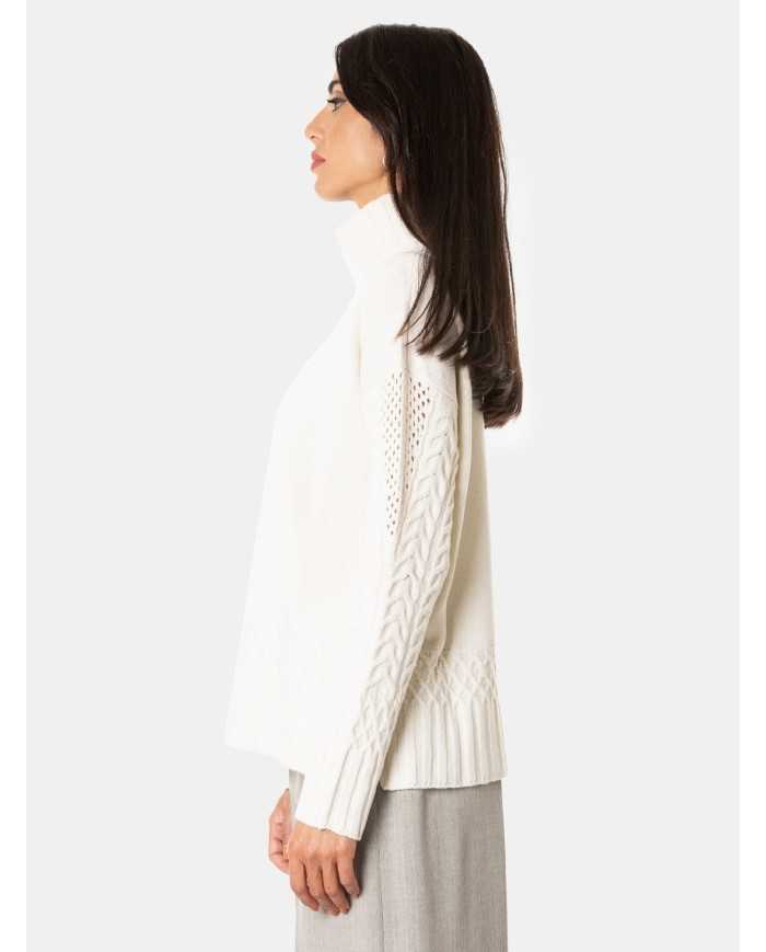D.EXTERIOR Maglia cashmere trecce