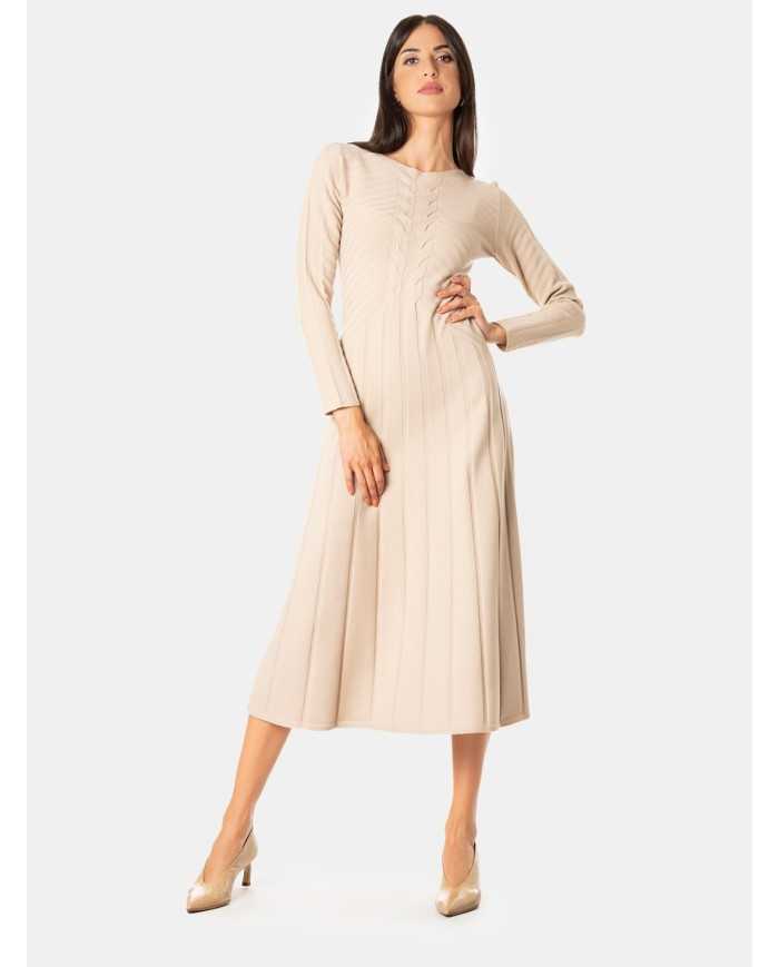 D.EXTERIOR Abito in maglia con trecce