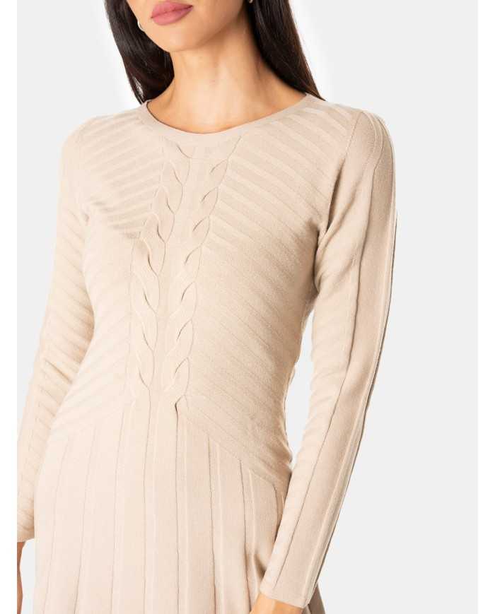 D.EXTERIOR Abito in maglia con trecce