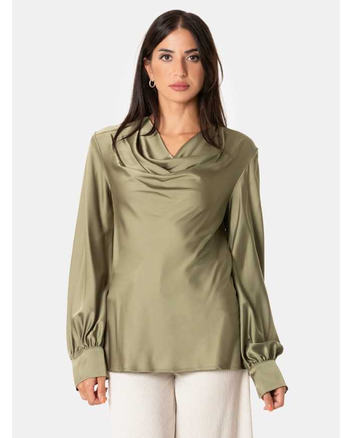 D.EXTERIOR Camicia in raso fluido