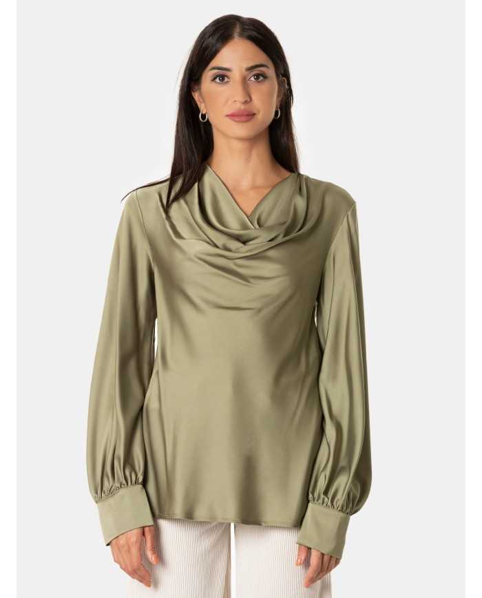 D.EXTERIOR Camicia in raso fluido