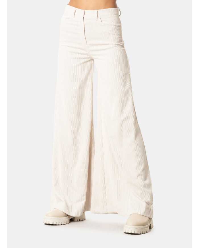 D.EXTERIOR Pantalone in velluto a coste ampio