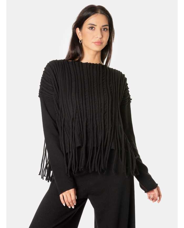 LIVIANA CONTI Maglia con frange