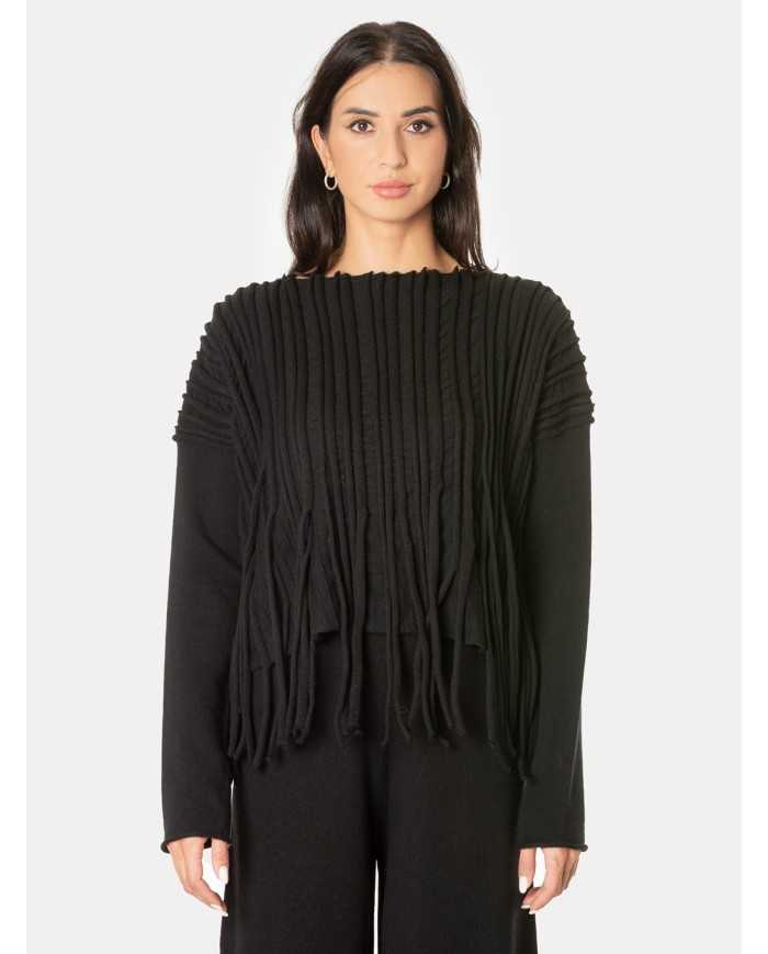 LIVIANA CONTI Maglia con frange