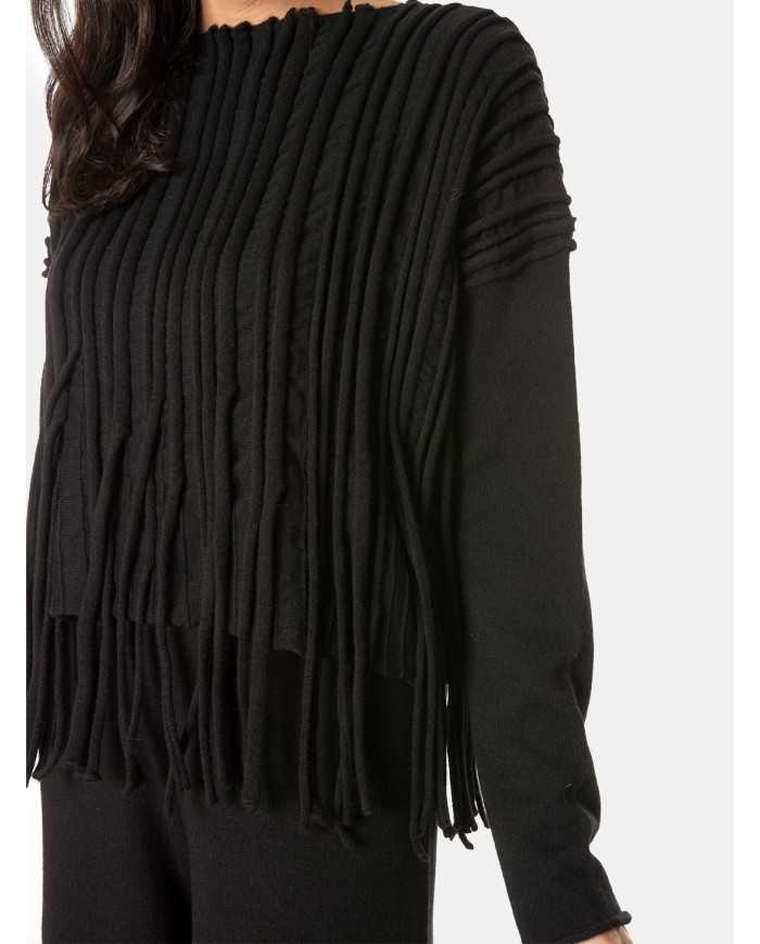 LIVIANA CONTI Maglia con frange