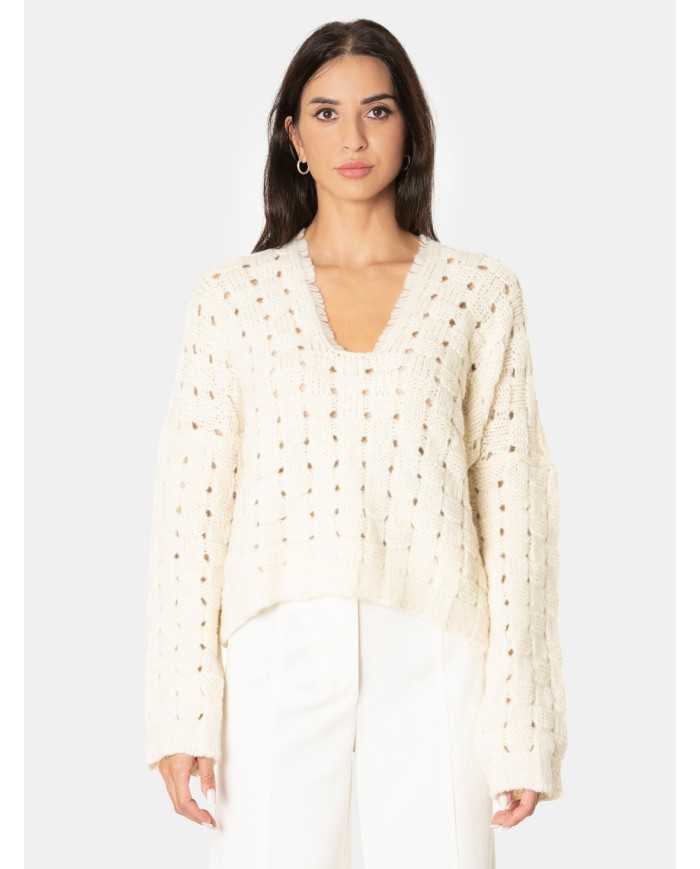 LIVIANA CONTI Maglia a V canestro