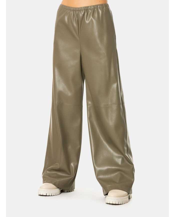 ISABELLE BLANCHE paris Pantalone relaxed fit in ecopelle