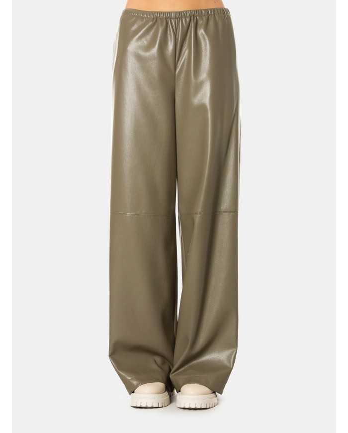 ISABELLE BLANCHE paris Pantalone relaxed fit in ecopelle