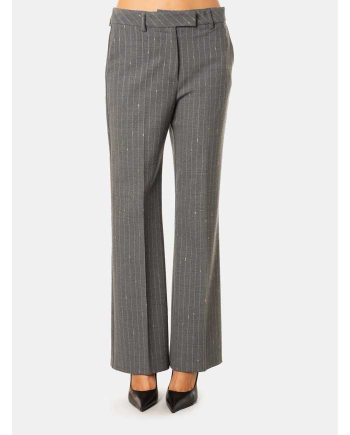 SIMONA CORSELLINI Pantalone tailleur gessato