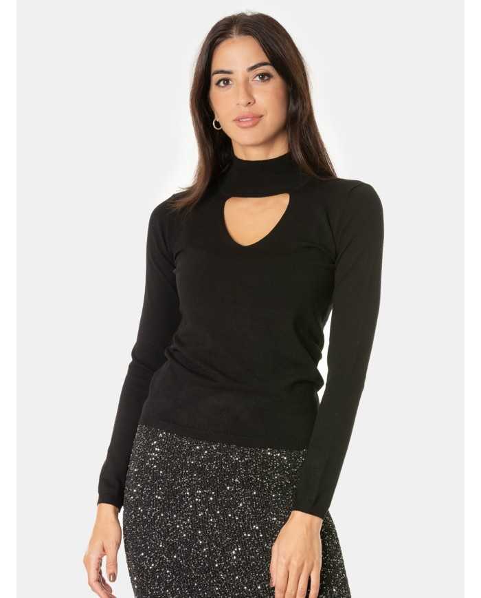 SIMONA CORSELLINI Maglia lupetto con scollo