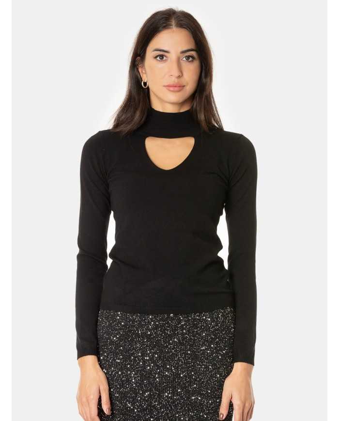 SIMONA CORSELLINI Maglia lupetto con scollo